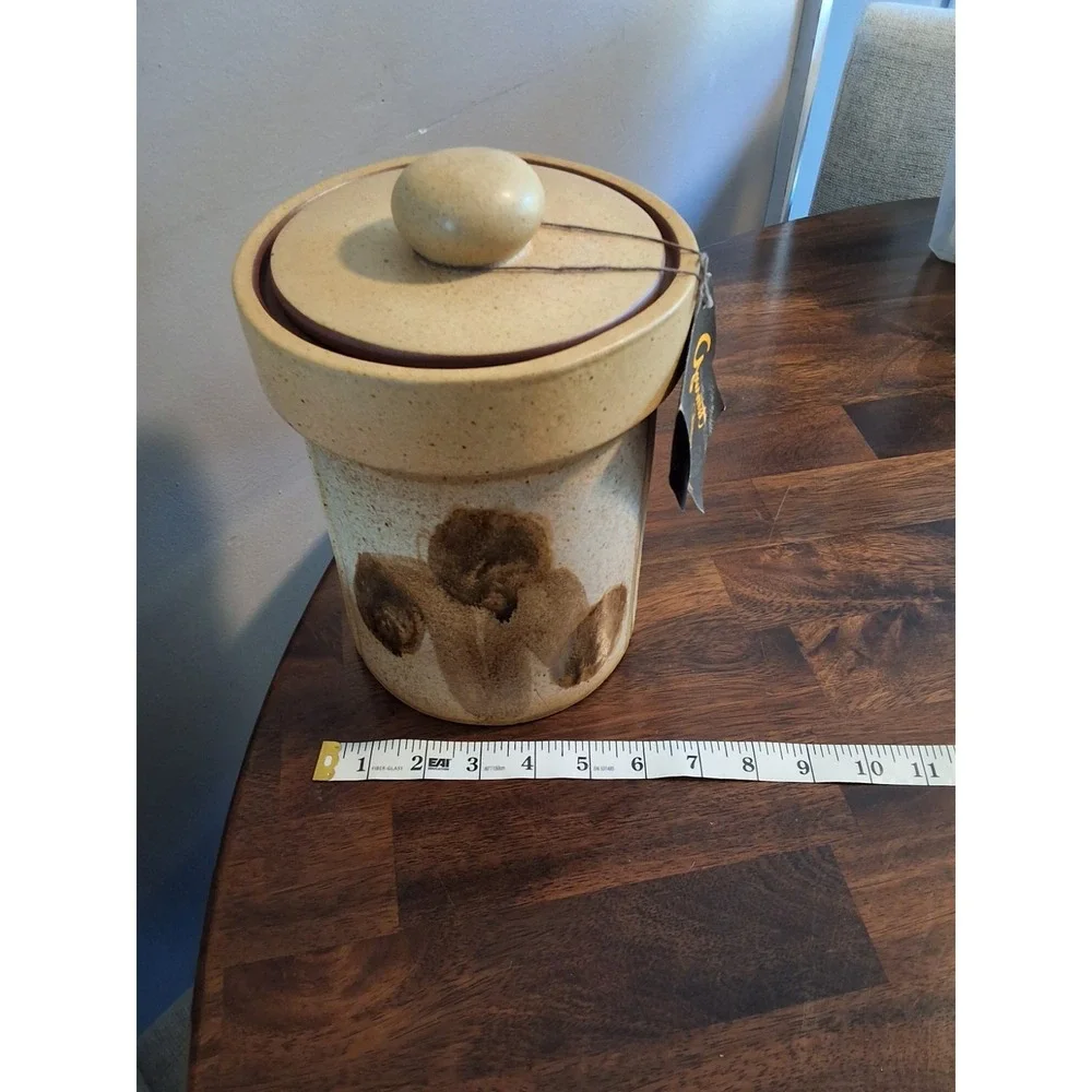 Vintage 1970's Studio Pottery Canisters Designed By Stoneware Designs West.